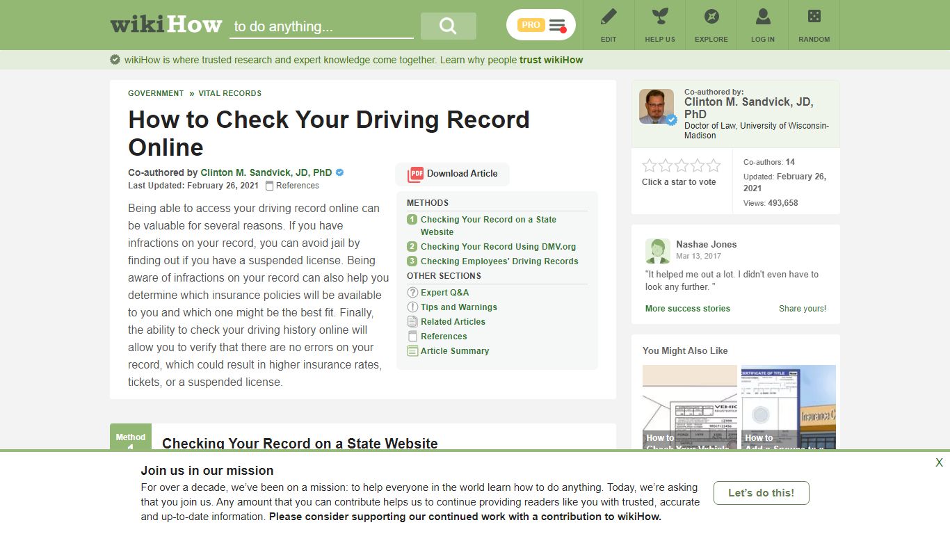 3 Ways to Check Your Driving Record Online - wikiHow